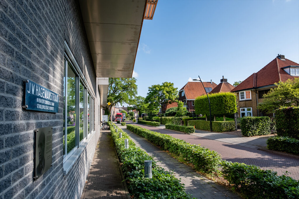 Groene woonstraat met karakteristieke woningen in de regio van Wormgoor Makelaars